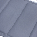 Set di 2 lettini BARBADOS in textilene grigio - alluminio bianco